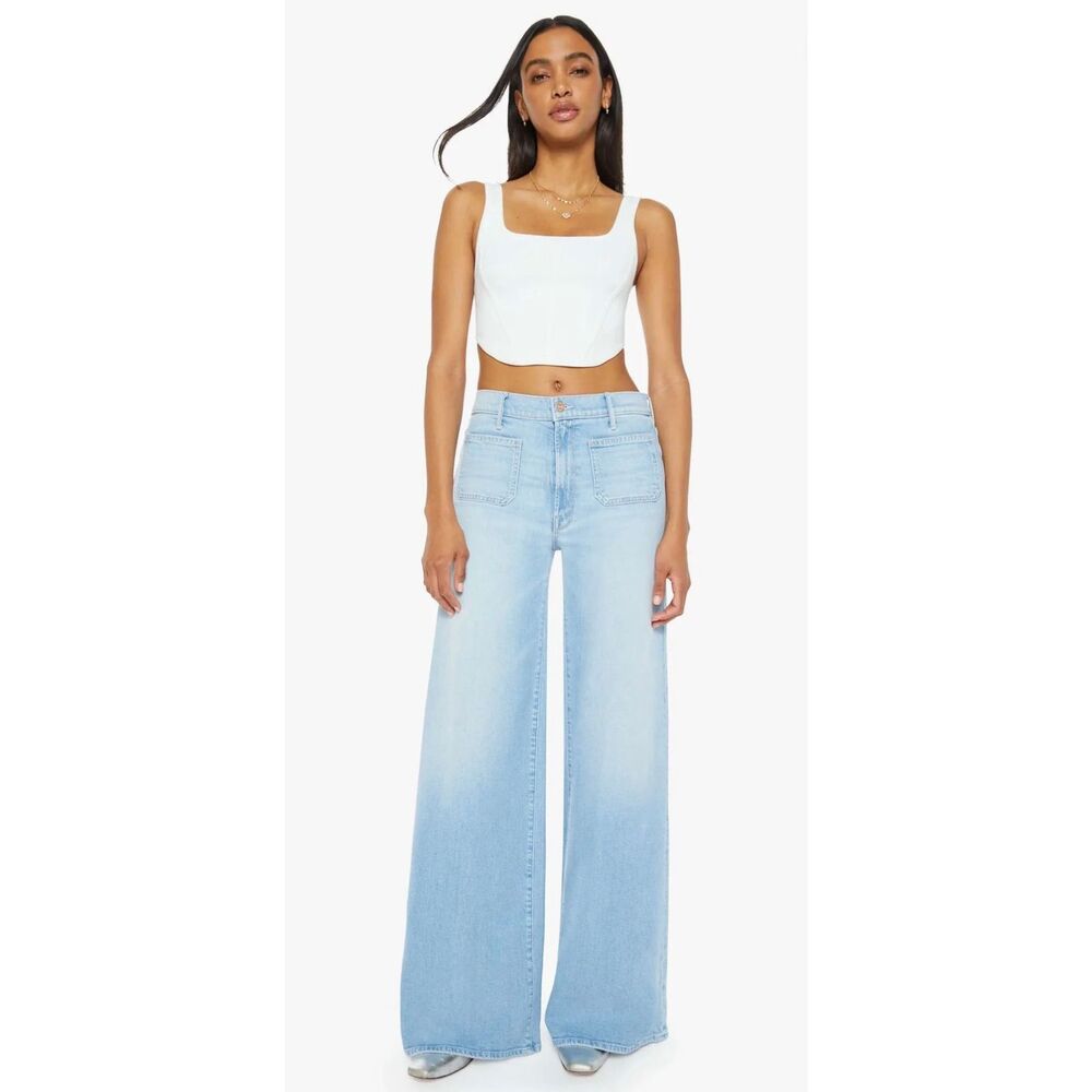 Mother Undercover Sneak Patch Pocket Jeans in Friendly Reminder Size 29